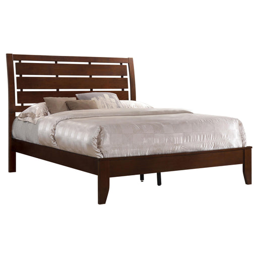 Serenity Eastern King Panel Bed Rich Merlot image