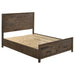 Woodmont Queen Storage Bed Rustic Golden Brown image