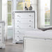 Eleanor Rectangular 5-drawer Chest White image