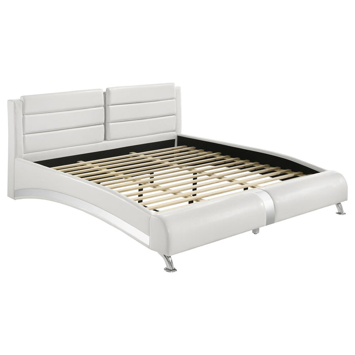 Jeremaine Eastern King Upholstered Bed White image