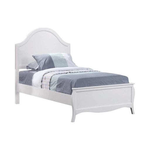 Dominique Twin Panel Bed Cream White image