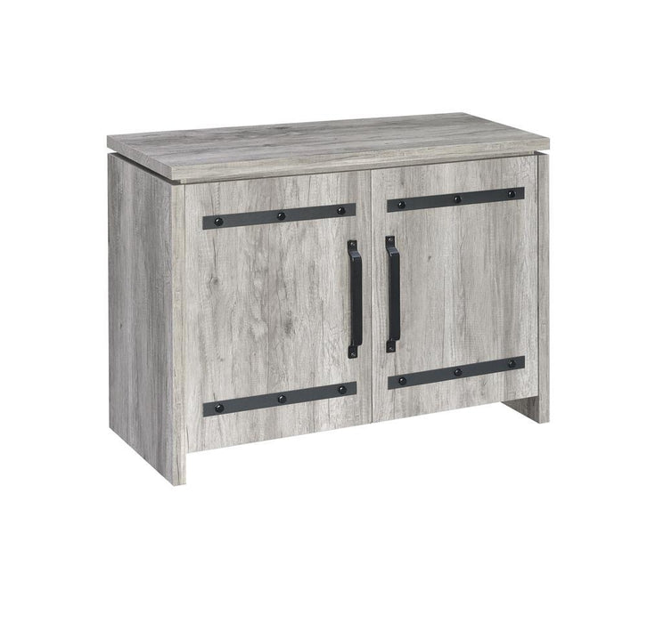 Enoch 2-door Accent Cabinet Grey Driftwood