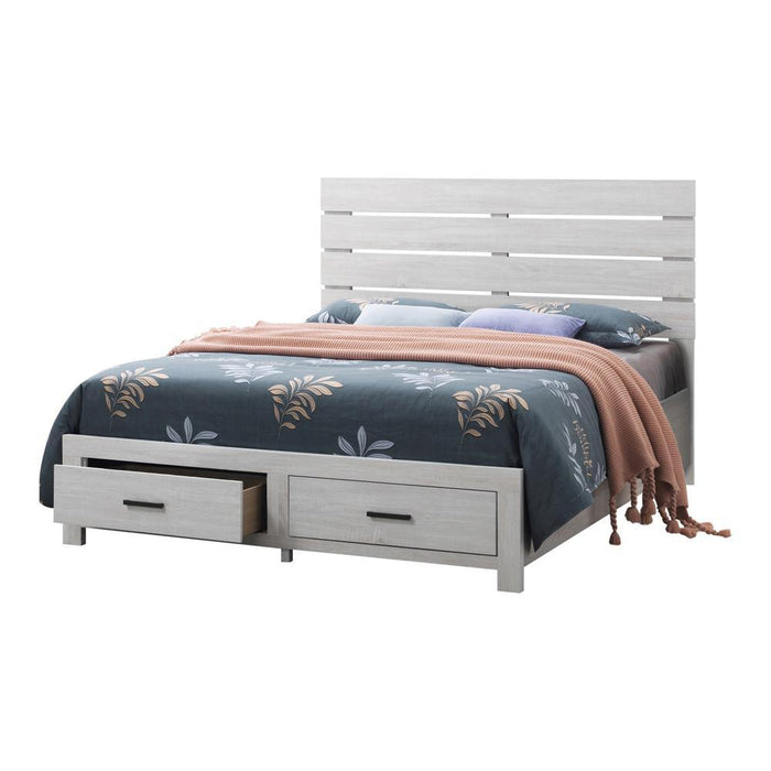 Brantford Eastern King Storage Bed Coastal White