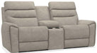 La-Z-Boy Soren Pebble Power Reclining Loveseat with Headrest and Console image