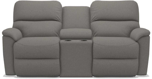 La-Z-Boy Brooks Flannel Power Reclining Loveseat with Headrest and Console image