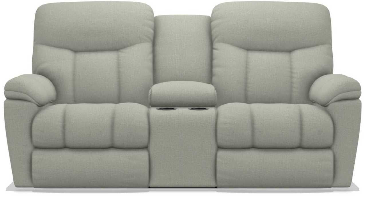 La-Z-Boy Morrison Tranquil Power Reclining Loveseat with Console image