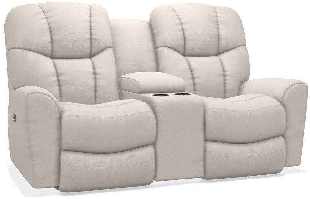 La-Z-Boy Rori Muslin Power Reclining Loveseat w/ Headrest & Console image