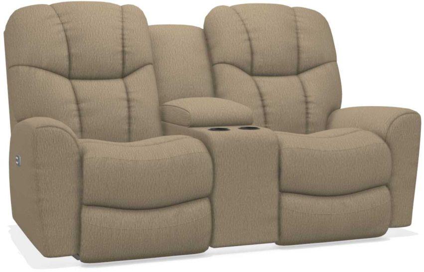 La-Z-Boy Rori Driftwood Power Reclining Loveseat w/ Headrest & Console image