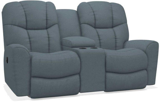 La-Z-Boy Rori Denim Reclining Loveseat with Console image