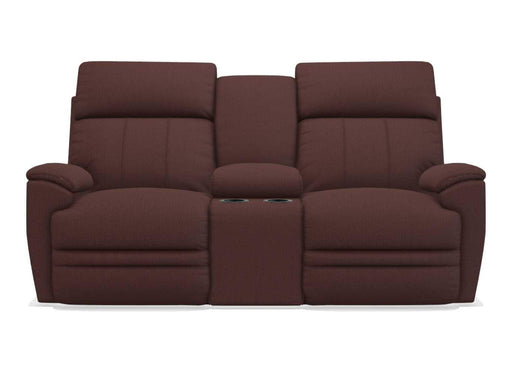 La-Z-Boy Talladega Burgundy Power Reclining Loveseat with Console image