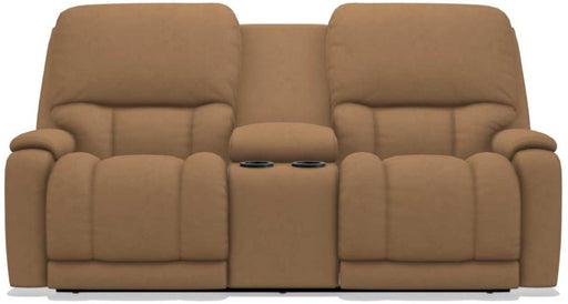 La-Z-Boy Greyson Fawn Power Reclining Loveseat with Headrest And Console image