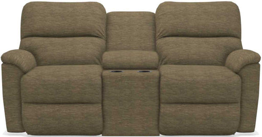 La-Z-Boy Brooks Moss Power Reclining Loveseat With Headrest & Console image