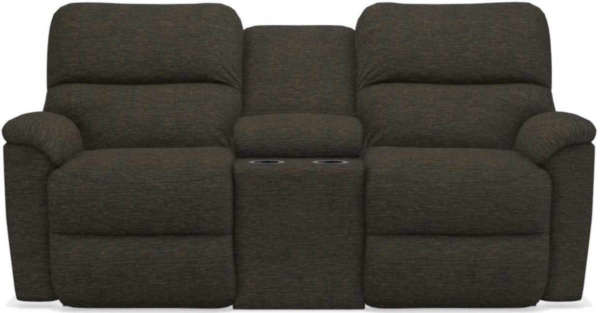 La-Z-Boy Brooks Espresso Power Reclining Loveseat With Headrest & Console image