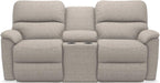 La-Z-Boy Brooks Pebble Power Reclining Loveseat With Headrest & Console image