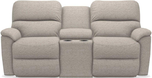 La-Z-Boy Brooks Pebble Power Reclining Loveseat With Headrest & Console image