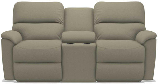 La-Z-Boy Brooks Silt Power Reclining Loveseat With Headrest & Console image