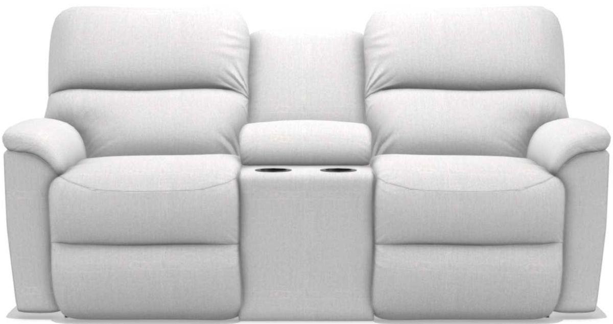 La-Z-Boy Brooks Muslin Power Reclining Loveseat With Console image