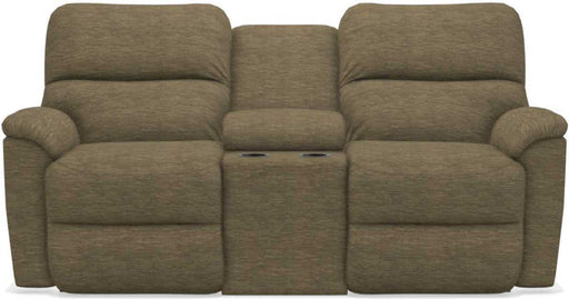 La-Z-Boy Brooks Moss Power Reclining Loveseat With Console image