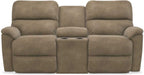 La-Z-Boy Brooks Mushroom Reclining Loveseat With Console image