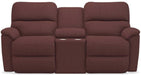 La-Z-Boy Brooks Burgundy Reclining Loveseat With Console image