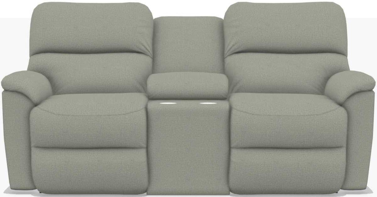 La-Z-Boy Brooks Tranquil Reclining Loveseat With Console image