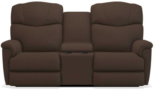 La-Z-Boy Lancer Espresso Power Reclining Loveseat with Headrest and Console image