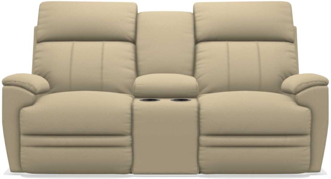 La-Z-Boy Talladega Sand La-Z-Time Full Reclining Loveseat With Console image