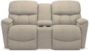 La-Z-Boy Kipling Fawn La-Z-Time Power-Reclineï¿½ Reclining Loveseat With Power Headrest and Console image