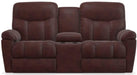 La-Z-Boy Morrison Burgundy Power La-Z-Time Full Reclining Loveseat w/Console image