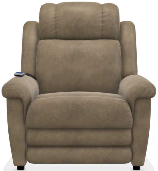 La-Z-Boy Clayton Mushroom Gold Power Lift Recliner with Massage and Heat image