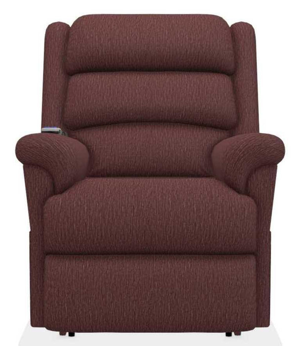 La-Z-Boy Astor Platinum Burgundy Power Lift Recliner with Massage and Heat image