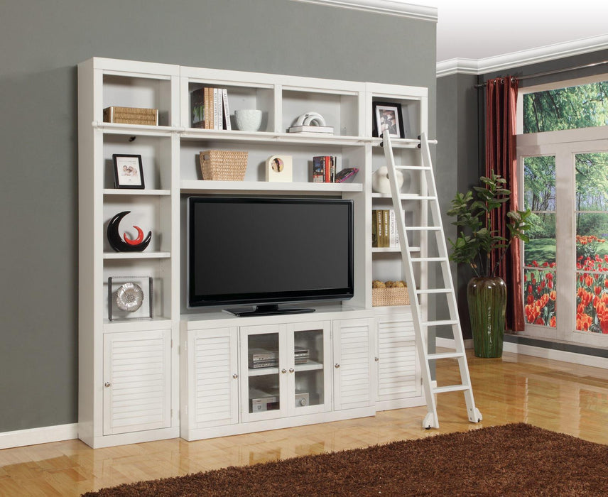 Parker House Boca 5-Piece Entertainment Wall in Cottage White