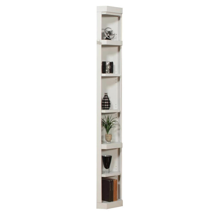 Parker House Boca 6-Piece Bookcase Wall with Ladder in Cottage White