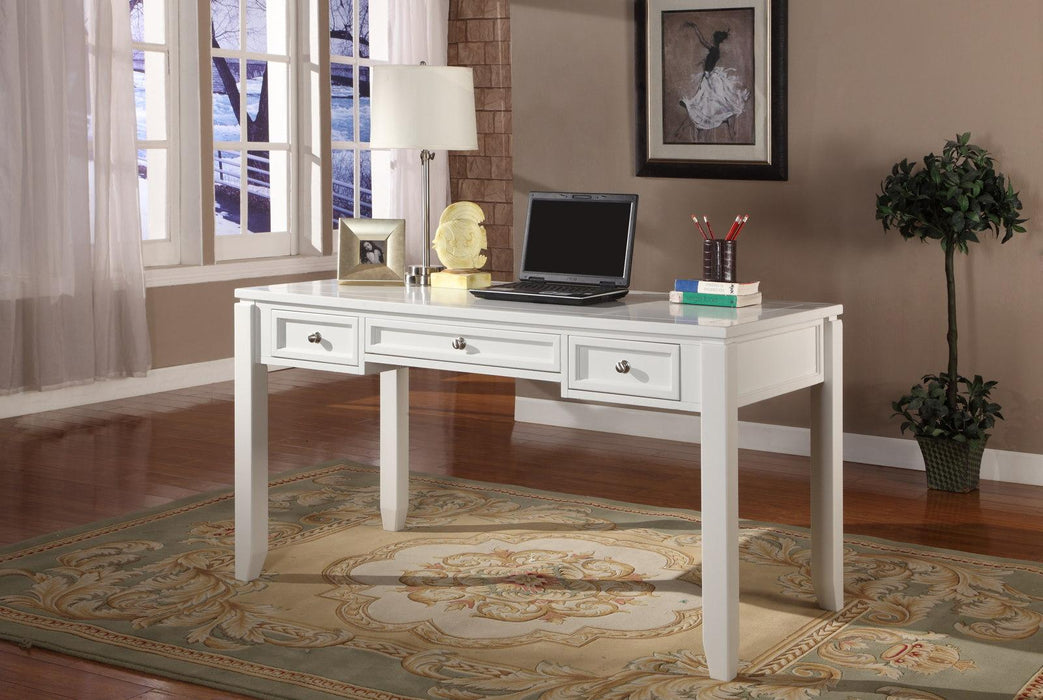 Parker House Boca 4-Piece L-Shaped Modular Office Desk in Cottage White