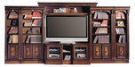 Parker House Huntington Expandable Inset Entertainment Wall in Vintage Pecan image