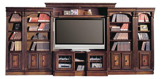 Parker House Huntington Expandable Inset Entertainment Wall in Vintage Pecan image