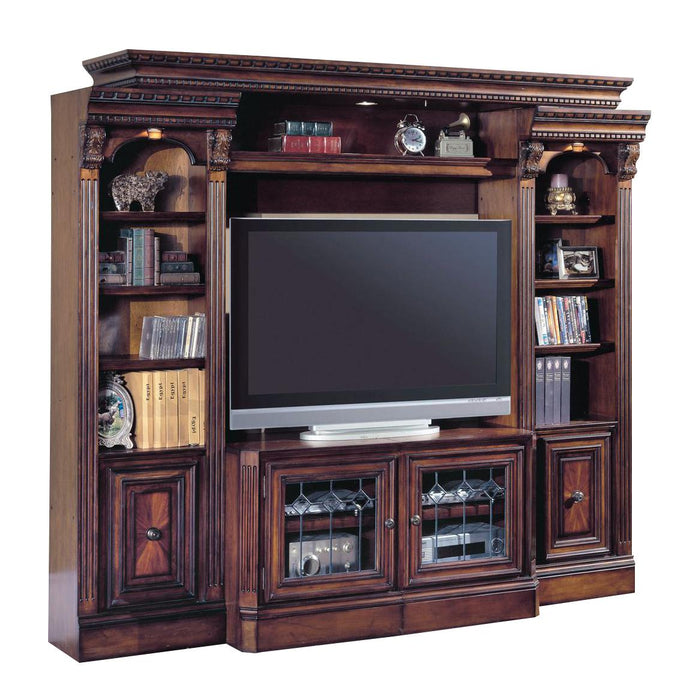 Parker House Huntington Expandable Spacesaver Entertainment Wall in Vintage Pecan image