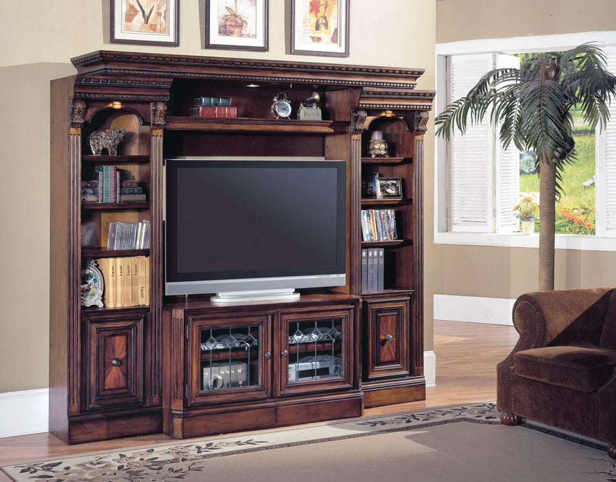 Parker House Huntington Expandable Spacesaver Entertainment Wall in Vintage Pecan