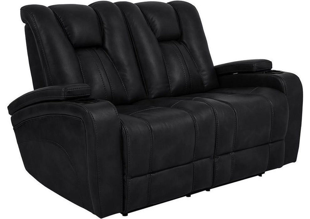 Parker House Optimus Power Loveseat in Midnight image