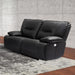 Parker House Spartacus Power Loveseat in Black image