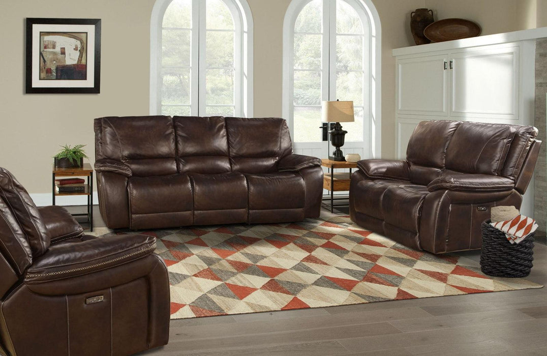 Parker House Vail Loveseat Dual PWR Reclining w/USB & PWR Headrest in Burnt Sienna