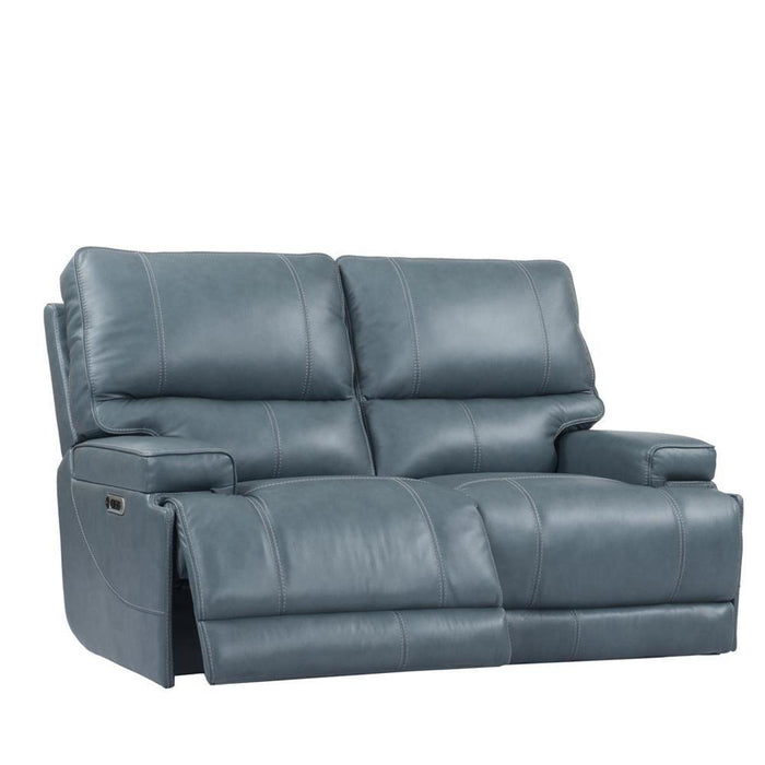 Parker House Whitman Power Cordless Loveseat in Verona Azure