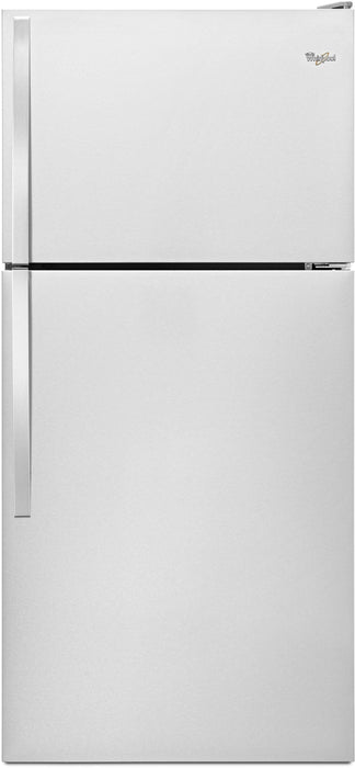 Whirlpool� 18.2 Cu. Ft. Monochromatic Stainless Steel Top Freezer Refrigerator image