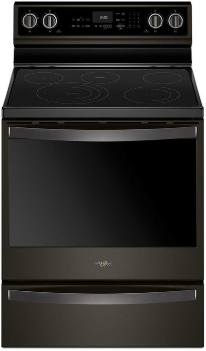 Whirlpool� 30" Fingerprint Resistant Black Stainless Steel Freestanding Electric Range image