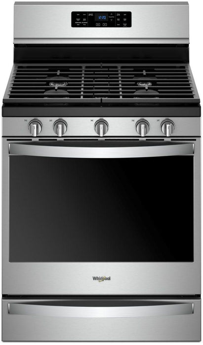 Whirlpool� 30" Fingerprint Resistant Stainless Steel Freestanding Gas Range - Burnett Furniture (Henryetta, OK)