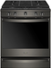 Whirlpool� 30" Fingerprint Resistant Black Stainless Steel Smart Slide-In Gas Range image