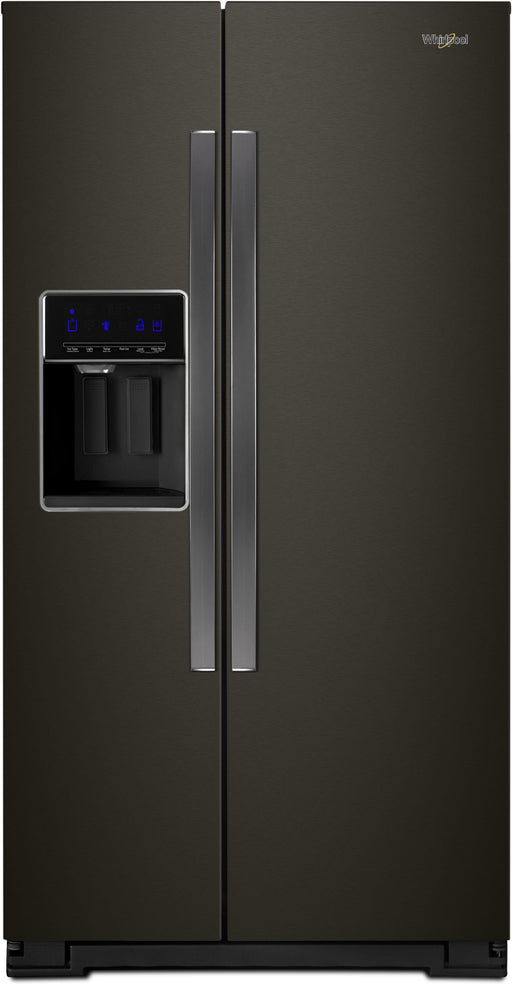 Whirlpool� 20.6 Cu. Ft. Fingerprint Resistant Black Stainless Counter Depth Side-By-Side Refrigerator image