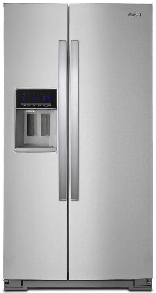 Whirlpool� 20.6 Cu. Ft. Fingerprint Resistant Stainless Steel Counter Depth Side-By-Side Refrigerator image