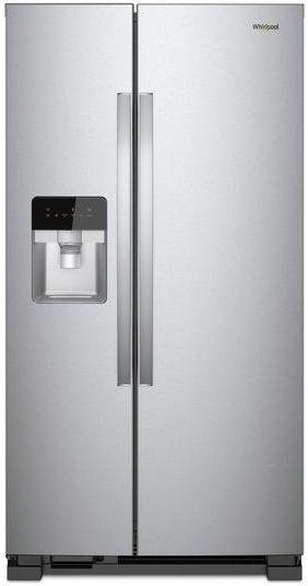 Whirlpool� 21.4 Cu. Ft. Monochromatic Stainless Steel Side-By-Side Refrigerator image