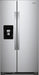 Whirlpool� 21.4 Cu. Ft. Monochromatic Stainless Steel Side-By-Side Refrigerator - Burnett Furniture (Henryetta, OK)